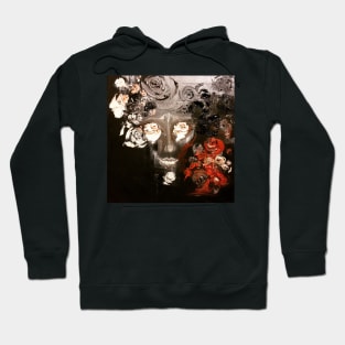 Silver flowers and eyes wide open Hoodie